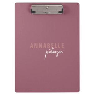 Porte-bloc Simple moderne professionnel Dusty Rose minimalist
