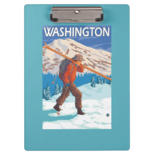 Porte-bloc Skis de transport de neige de skieur - Washington
