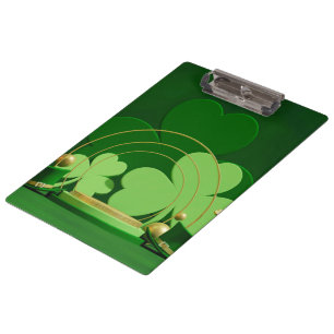 Porte-bloc SlipperyJoe's Saint Patrick's Day trèfle à trois f
