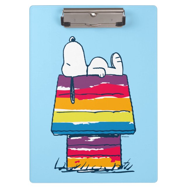 Porte-bloc Snoopy | Rainbow Dog House (Devant)