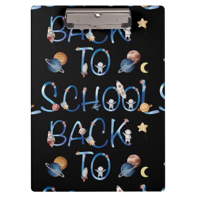Porte-bloc Space, back to school (Devant)