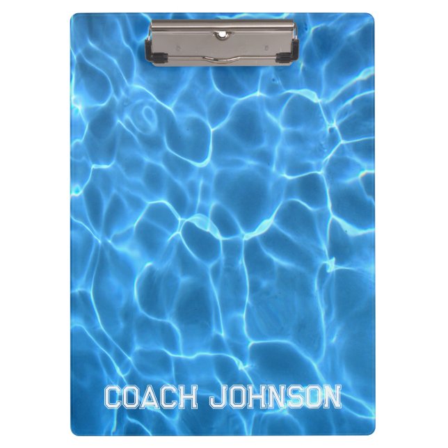 Porte-bloc Sport Bloc Texte Baignade ou Plongée Coach (Devant)