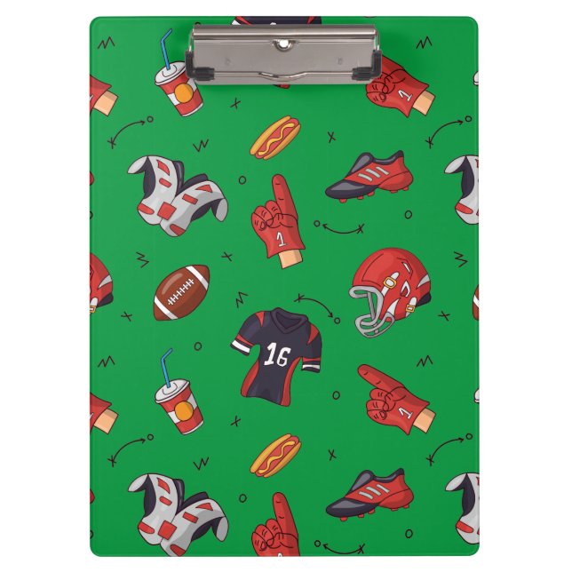 Porte-bloc Sports de football équipement, nourriture et boiss (Devant)
