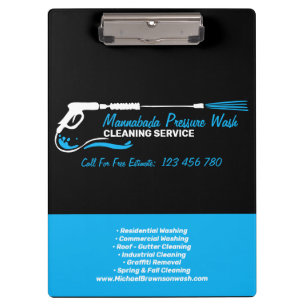 Porte-bloc Spray d'eau de lavage à pression bleue noire