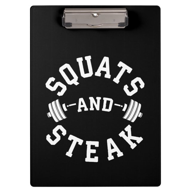 Porte-bloc Squats et Steak, Jour de la Jambe - Entraînement a (Devant)