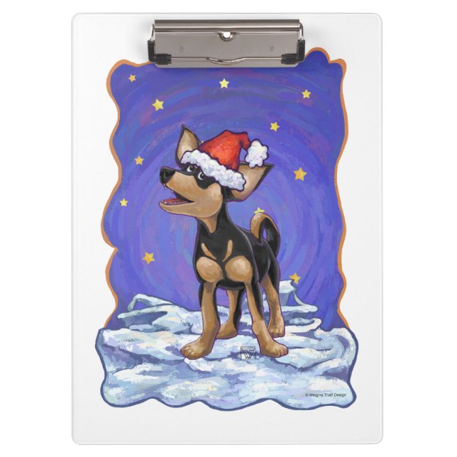 Porte-bloc Starry Night Festive Chihuahua (Devant)
