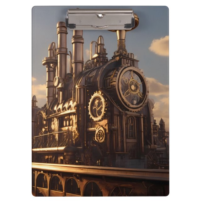 Porte-bloc Steampunk Factory | (Devant)