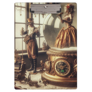Porte-bloc Steampunk Victorian Music Snow Globe