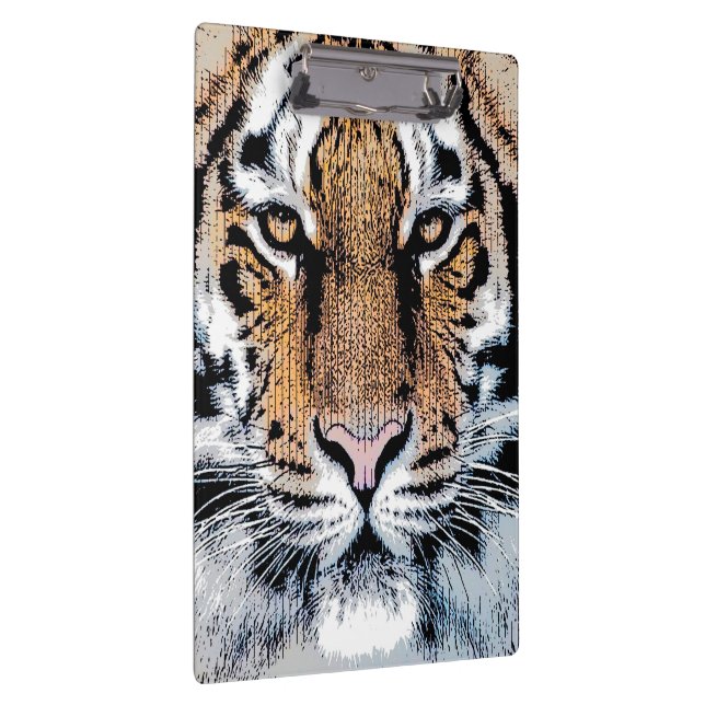Porte-bloc Style de presse graphique Wild Tiger Portrait (Swatch)