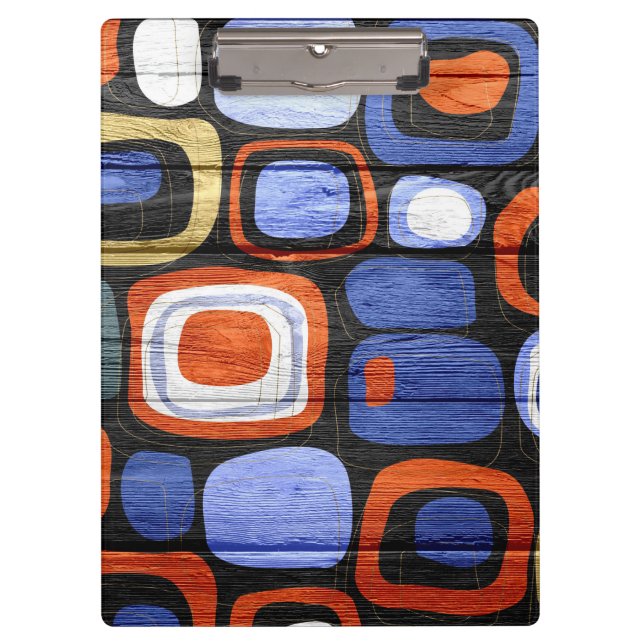 Porte-bloc Style moderne Abstrait Pastel Bois (Devant)