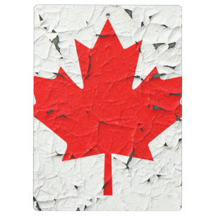 Porte-bloc Style Peinture de la feuille d'érable rouge du Can