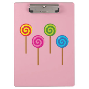Porte-bloc Sucettes spirales assorties colorées