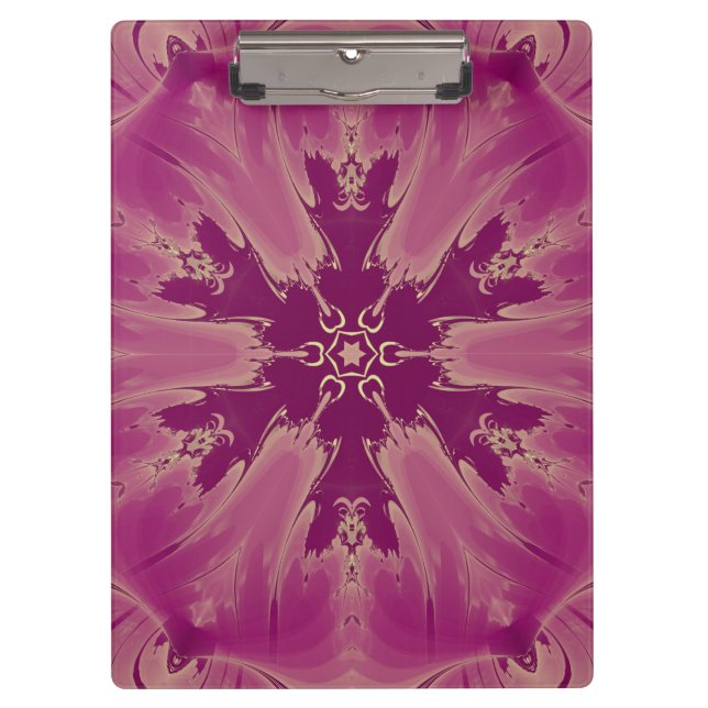 Porte-bloc Superbes teintes violettes de fleurs exotiques (Devant)
