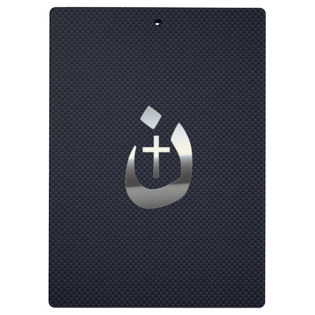 Porte-bloc Symbole Christian Nazarene sur bleu marine (Dos)