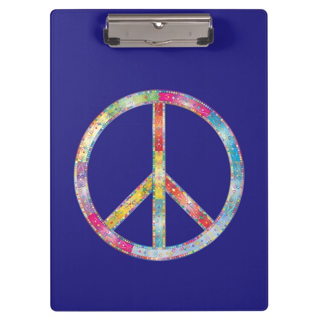 Porte-bloc SYMBOLE DE PAIX Coloré (Devant)