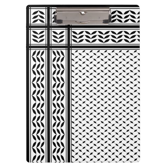Porte-bloc Symbole Keffiyeh de la Palestine Motif de résistan (Devant)