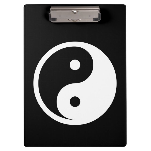Porte-bloc Symbole Yin Yang - dessin de tatouage solide 2 (Devant)