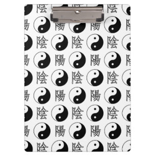 Porte-bloc SYMBOLE YINyang Blanc Motif chinois