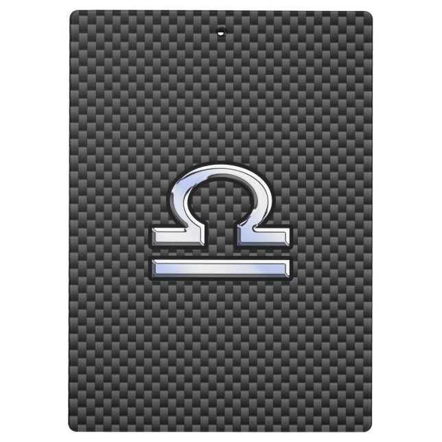 Porte-bloc SYMBOLE Zodiaque de Libra sur l'impression en fibr (Dos)