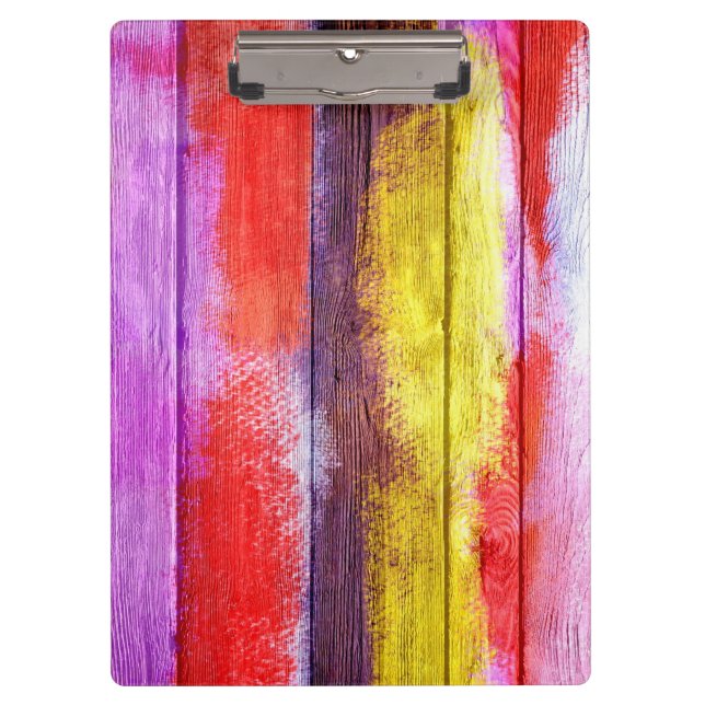 Porte-bloc Tableau Abstrait en bois vintage #9 (Devant)