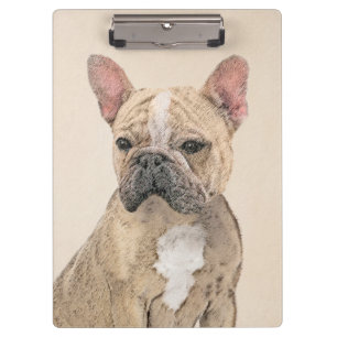 Porte-bloc Tableau Français Bulldog (Sable) - Joli Original D