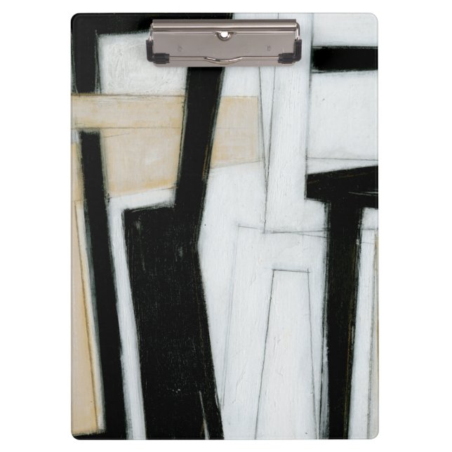 Porte-bloc Tableau noir et blanc Abstrait (Devant)