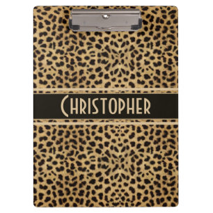 Porte-bloc Tache de léopard à personnaliser