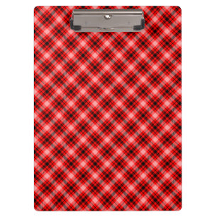 Porte-bloc Tartan noir rouge À damiers Motif plaid-24899