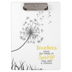 Porte-bloc Teacher Plant The Seeds of Knowledge