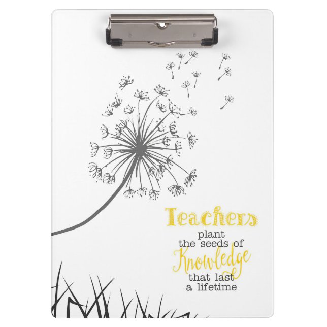 Porte-bloc Teacher Plant The Seeds of Knowledge (Devant)