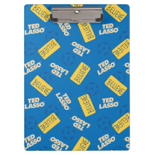 Porte-bloc Ted Lasso   Believe Sign and Ball Toss Pattern