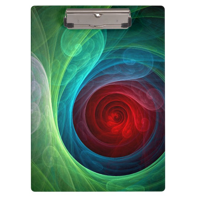 Porte-bloc Tempête rouge Floral Art moderne Abstrait Motif co (Devant)