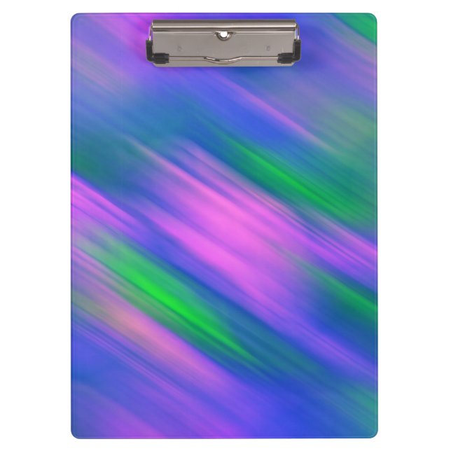 Porte-bloc Tendance Neon Bright bleu vert rose Abstrait (Devant)