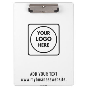 Porte-bloc Texte de logo d'entreprise Code QR Pro presse-papi