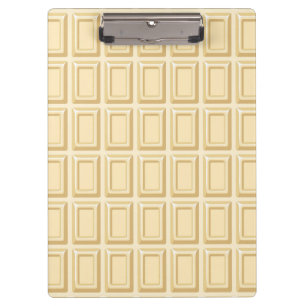 Porte-bloc Texture blanche de barre de chocolat