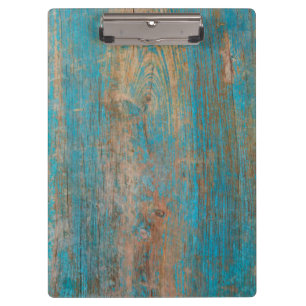 Porte-bloc Texture bleue patinée fraîche en bois de peintur
