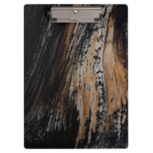Porte-bloc Texture d'écorce d'arbre brûlé