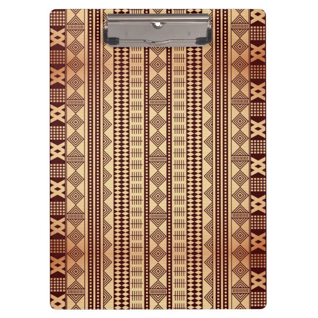 Porte-bloc Texture ethnique Brown (Devant)