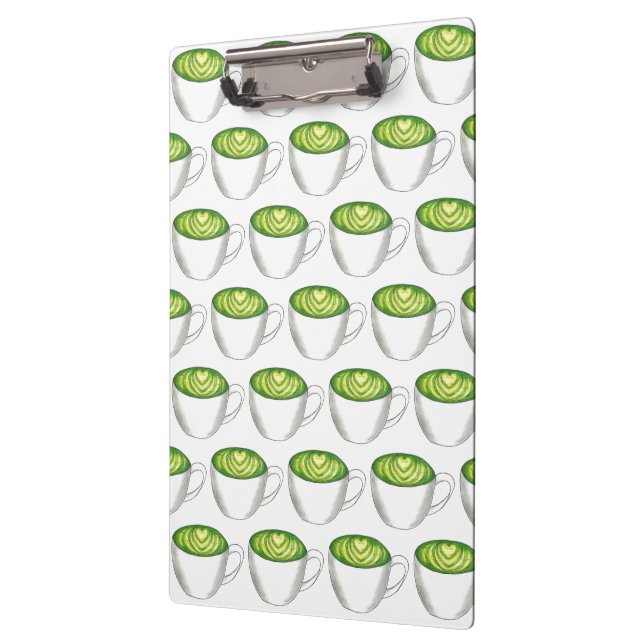Porte-bloc Thé japonais Matcha Green Latte Teacup Foin (Gauche)