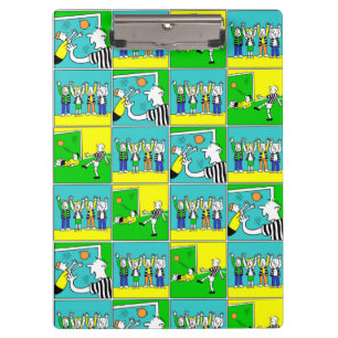 Porte-bloc Thème de football avec joueurs et fans