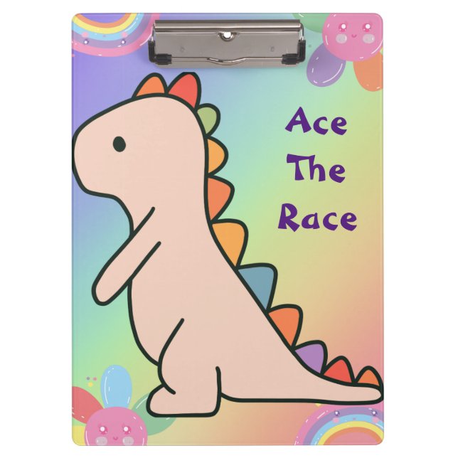 Porte-bloc Thème Rainbow Dinosaur (Devant)