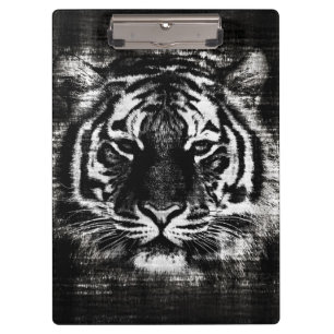 Porte-bloc Tigre noir et blanc #2