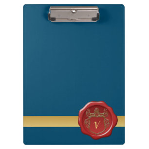 Porte-bloc Timbre Motif Monogramme moderne et élégant #2