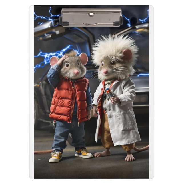 Porte-bloc Time-Traveling Mice: Back to the Future (Devant)