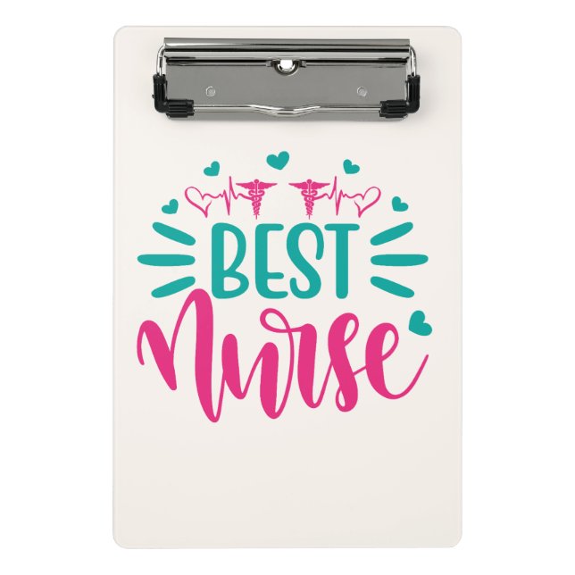 Porte-bloc TITLE  Best Nurse Mini Clipboard – Personalized Me (Devant)