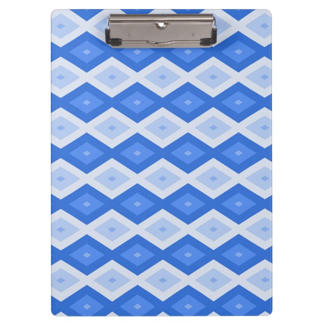 Porte-bloc Tons de motif de diamant bleu (Devant)