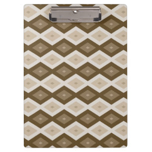 Porte-bloc Tons de motif diamant brun