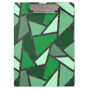 Porte-bloc Tons de motif en vitrail vert