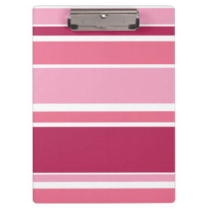 Porte-bloc Tons de rayures roses