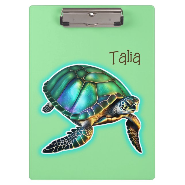 Porte-bloc Tortue de mer (Devant)